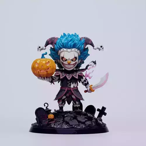 Chibi Buggy the Clown 3D print model Chibi Buggy the Clown 3D print model