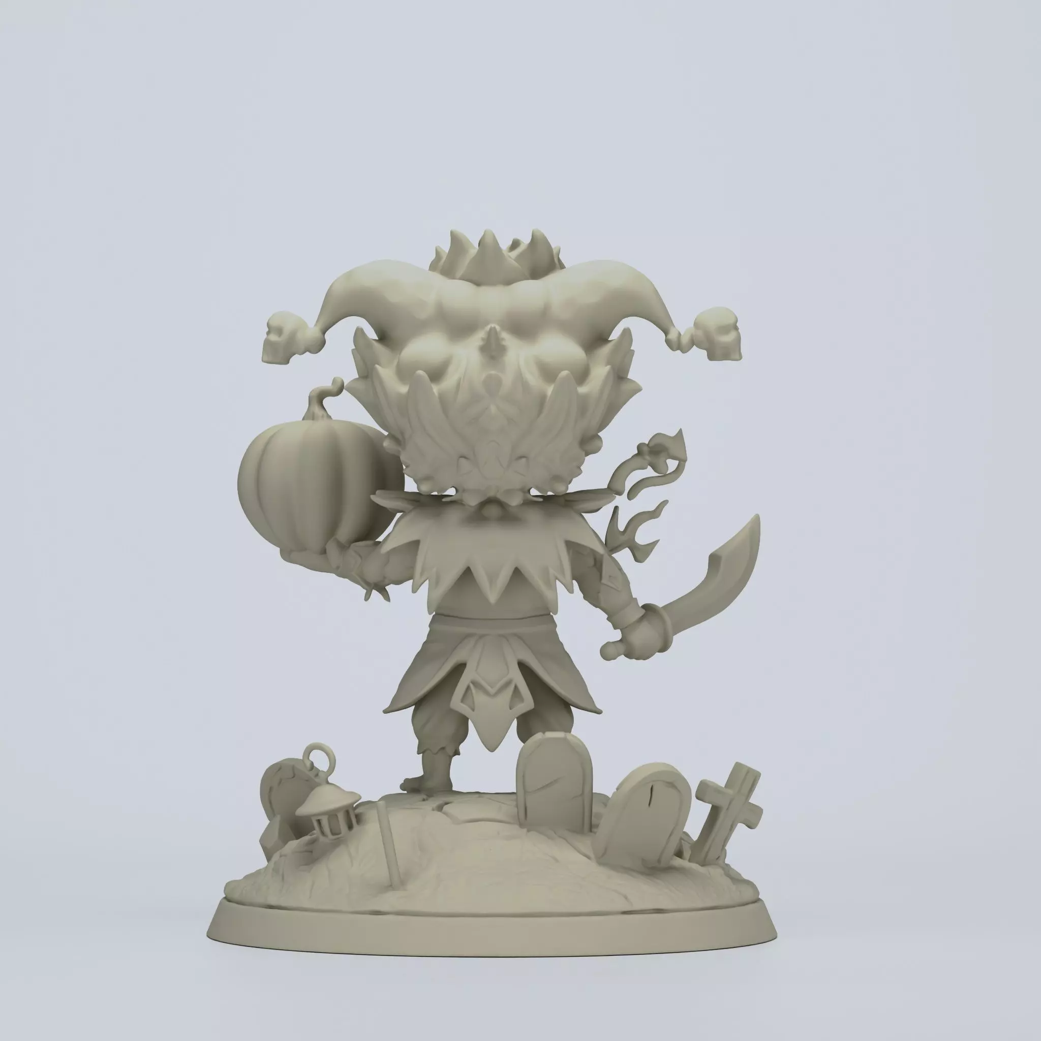 Chibi Buggy the Clown 3D print model_2