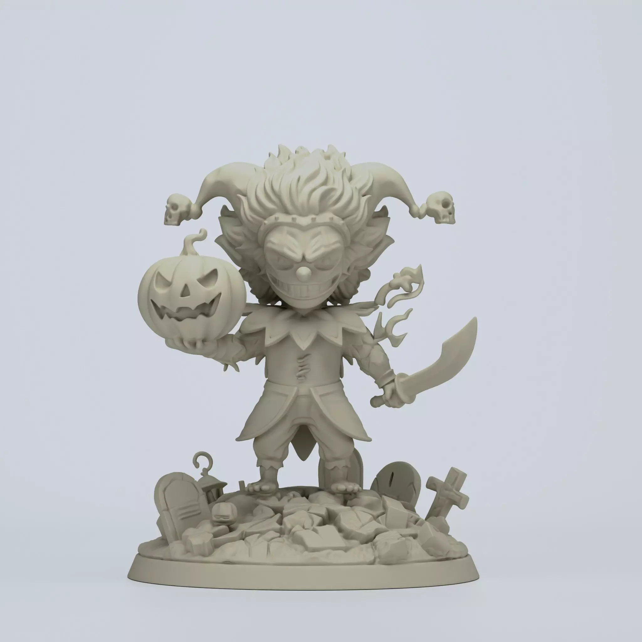 Chibi Buggy the Clown 3D print model_3