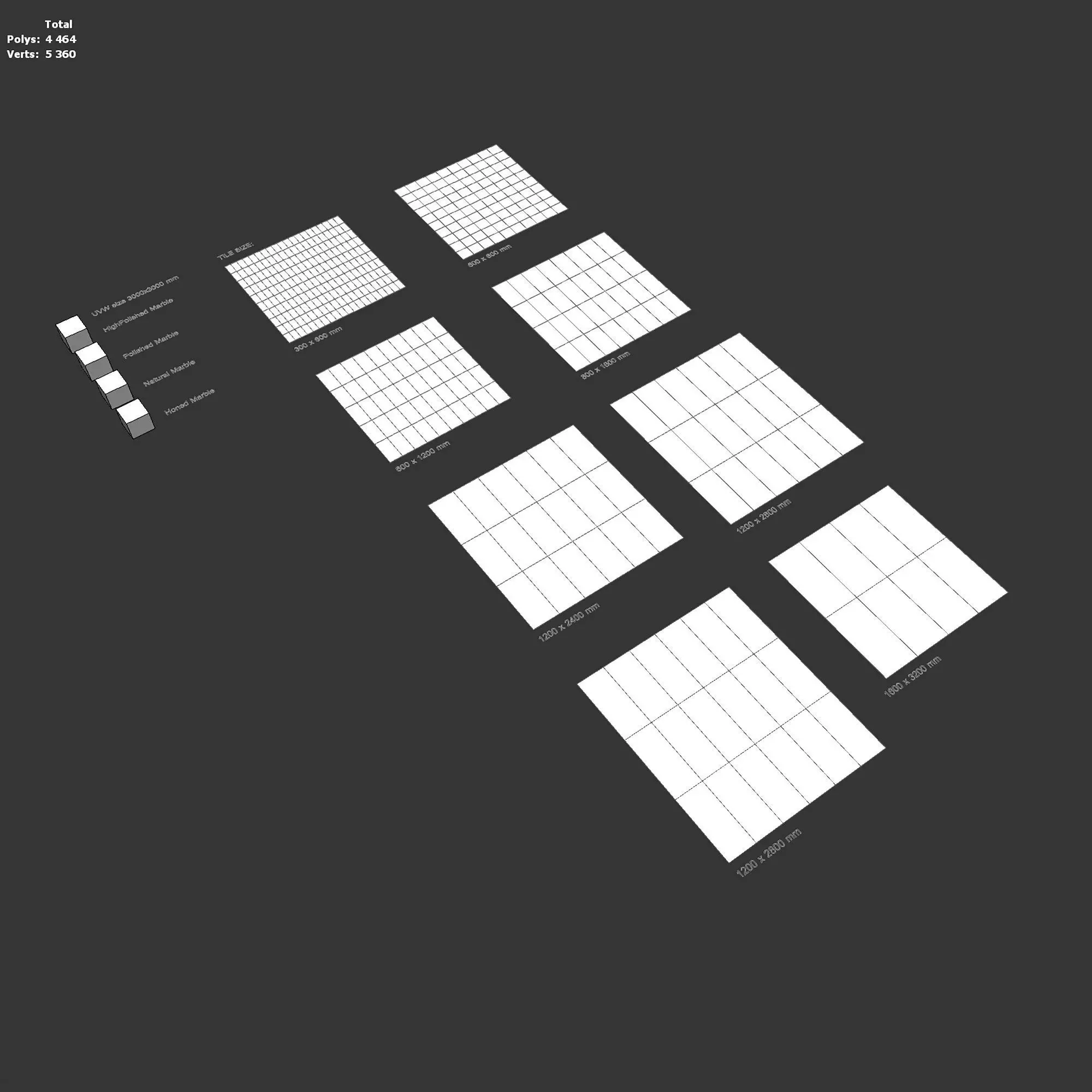 Marble Material and Porcelain Stoneware Tiles - Set 11 Texture_8