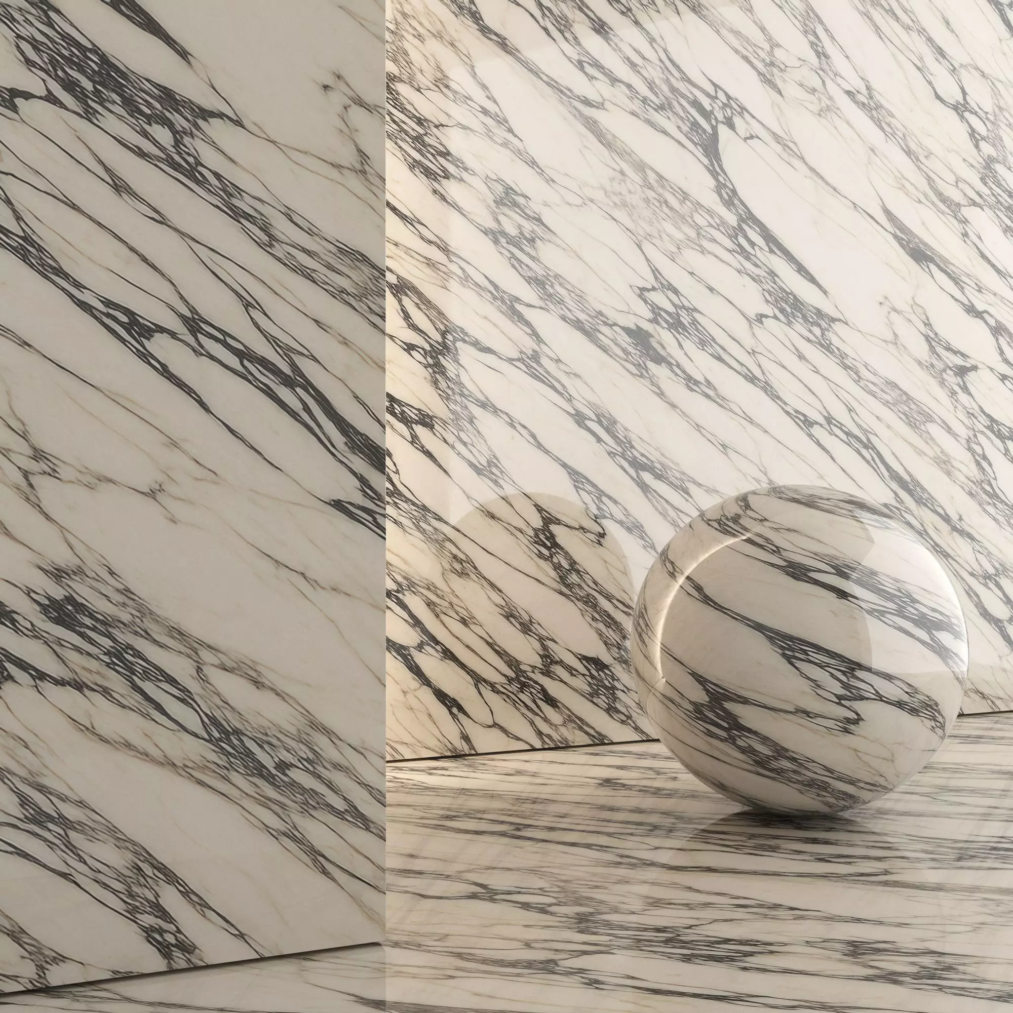 Marble Material and Porcelain Stoneware Tiles - Set 11 Texture_5