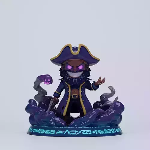 Blackbeard cloaked 3D print model Blackbeard cloaked 3D print model