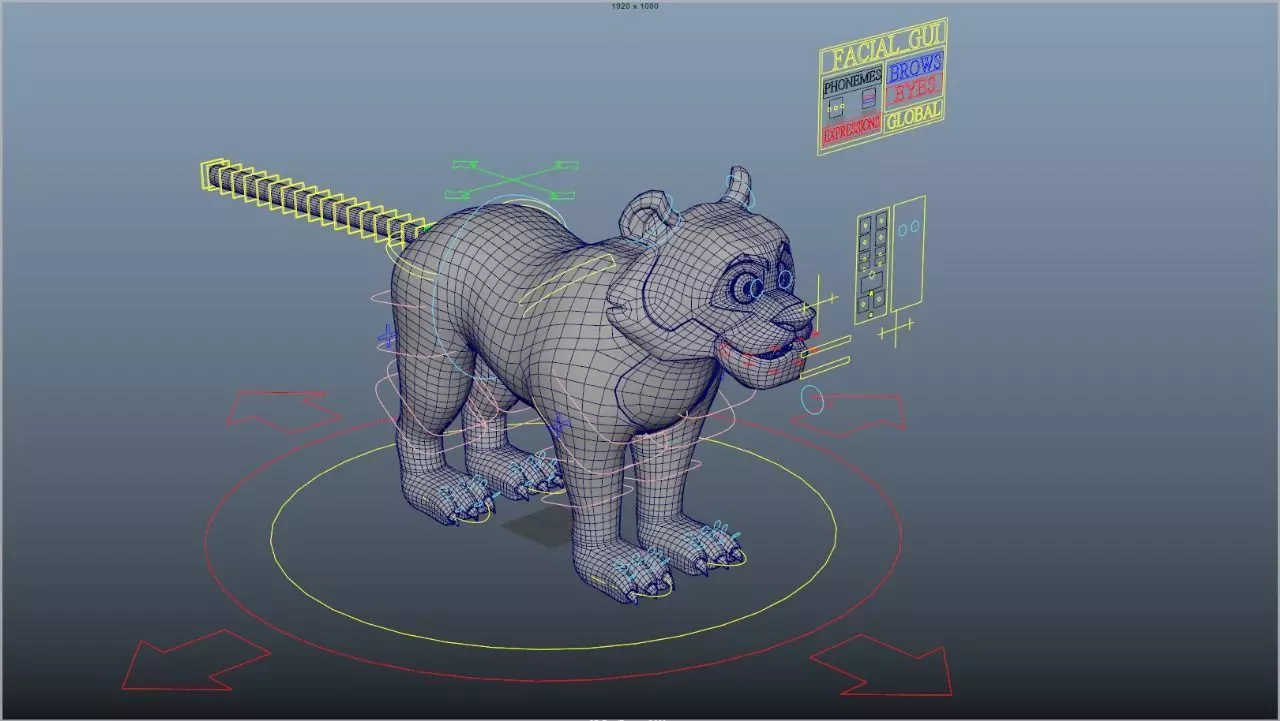 Tiger Sherkhan Rig 3D model_10