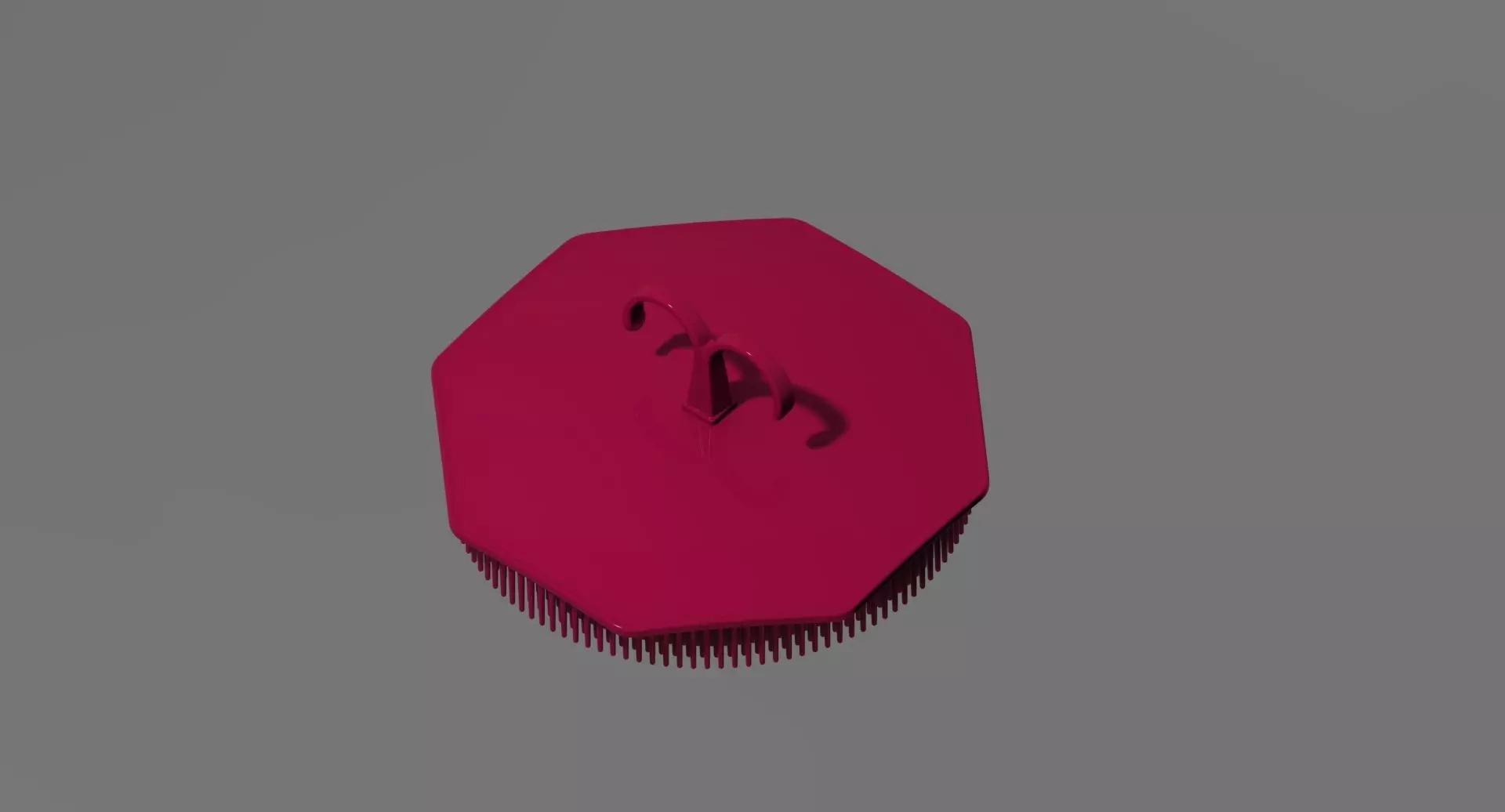 Hand Grip Round Comb 3D model_1