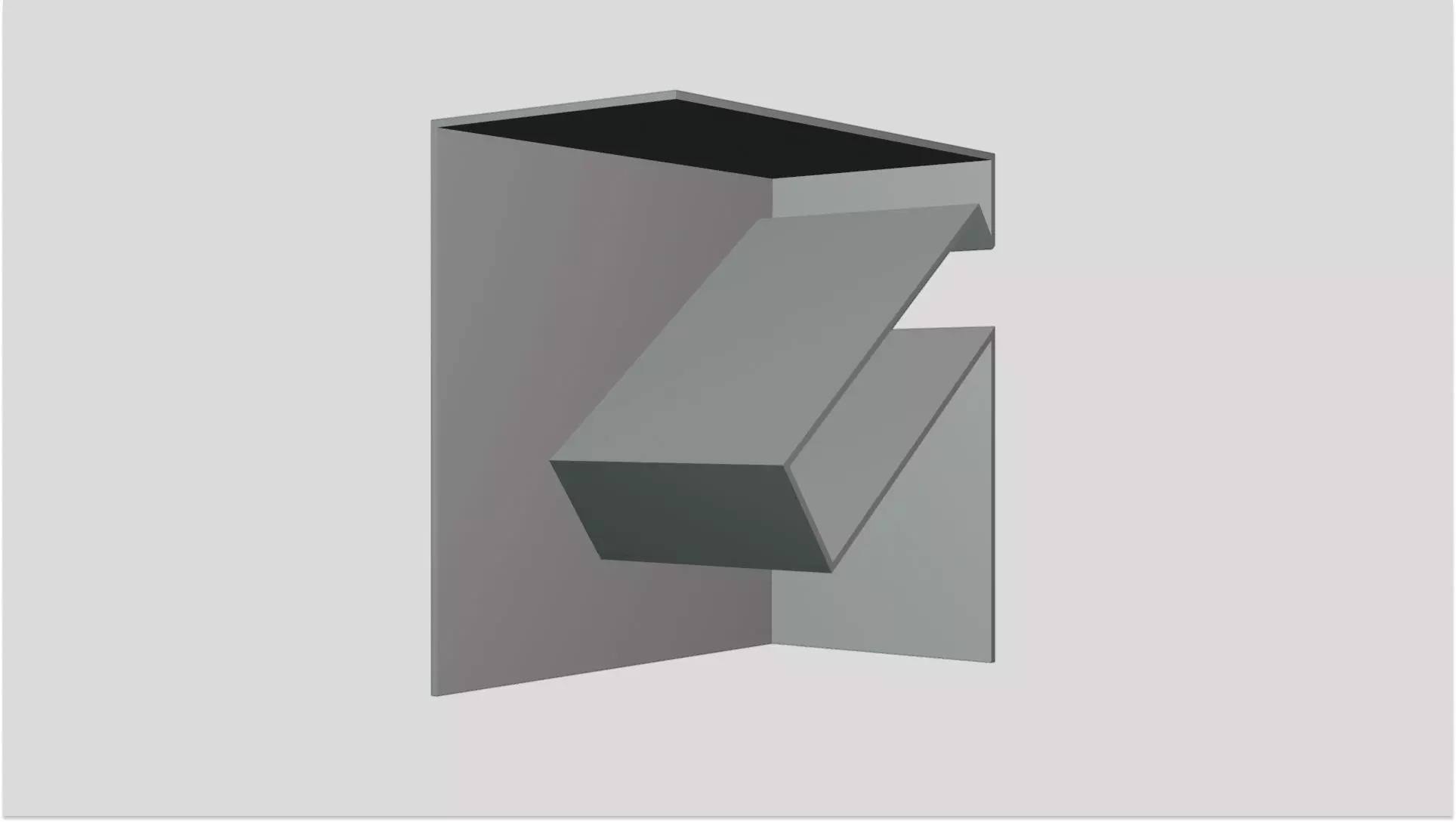 Wall Mounted Book Shelf 3D print model_6