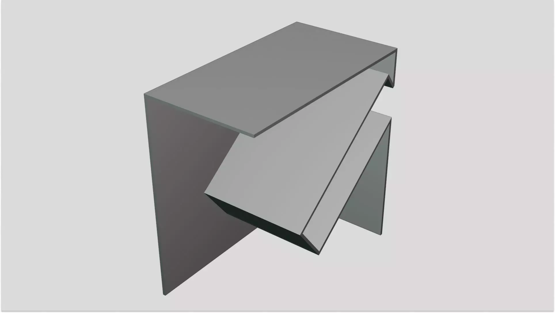 Wall Mounted Book Shelf 3D print model_7