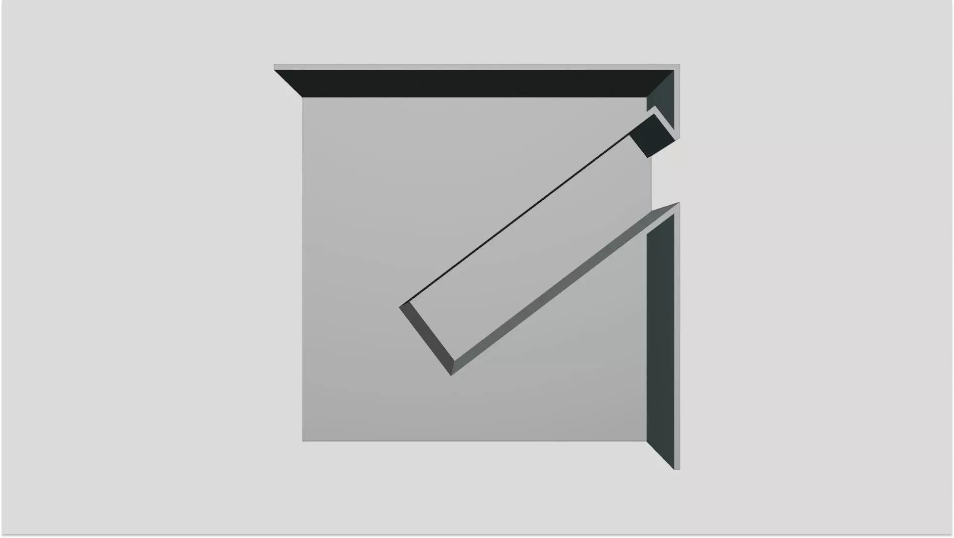 Wall Mounted Book Shelf 3D print model_2