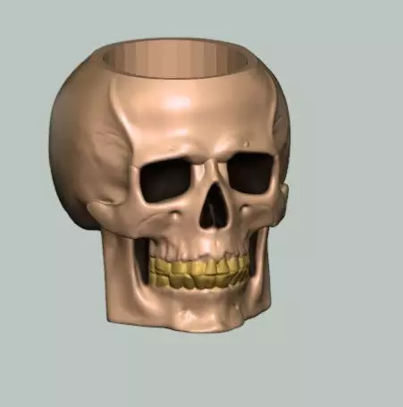 Skull Popcorn Bucket 3D print model