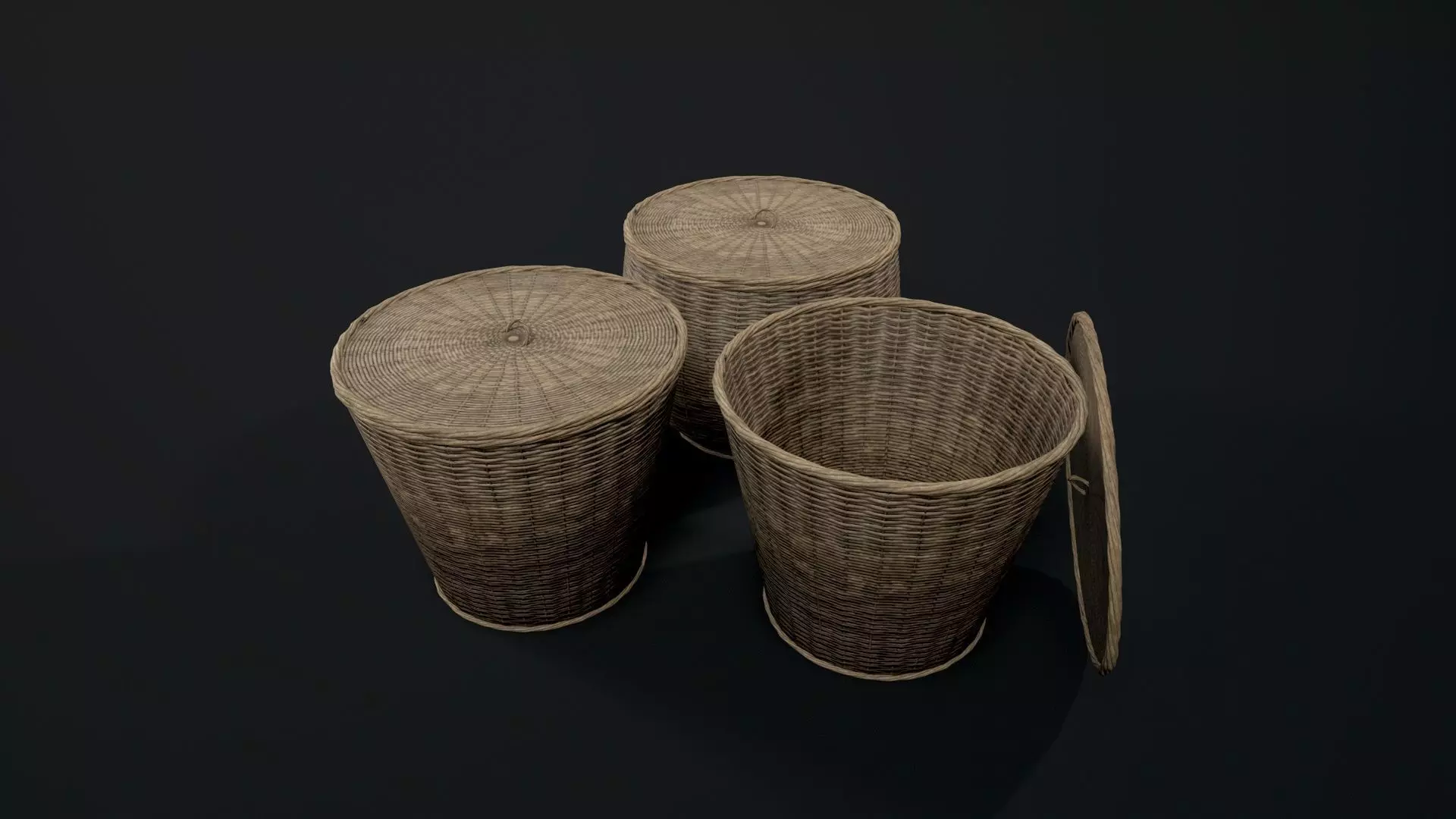 basket Low-poly 3D model_3