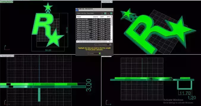 Rockstar gaming pendant