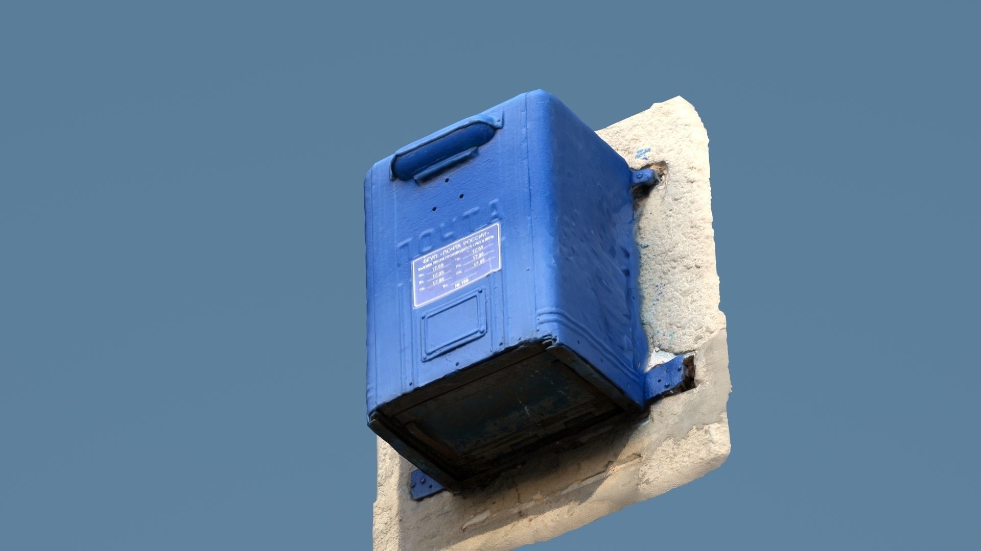 Mailbox Low-poly 3D model_2