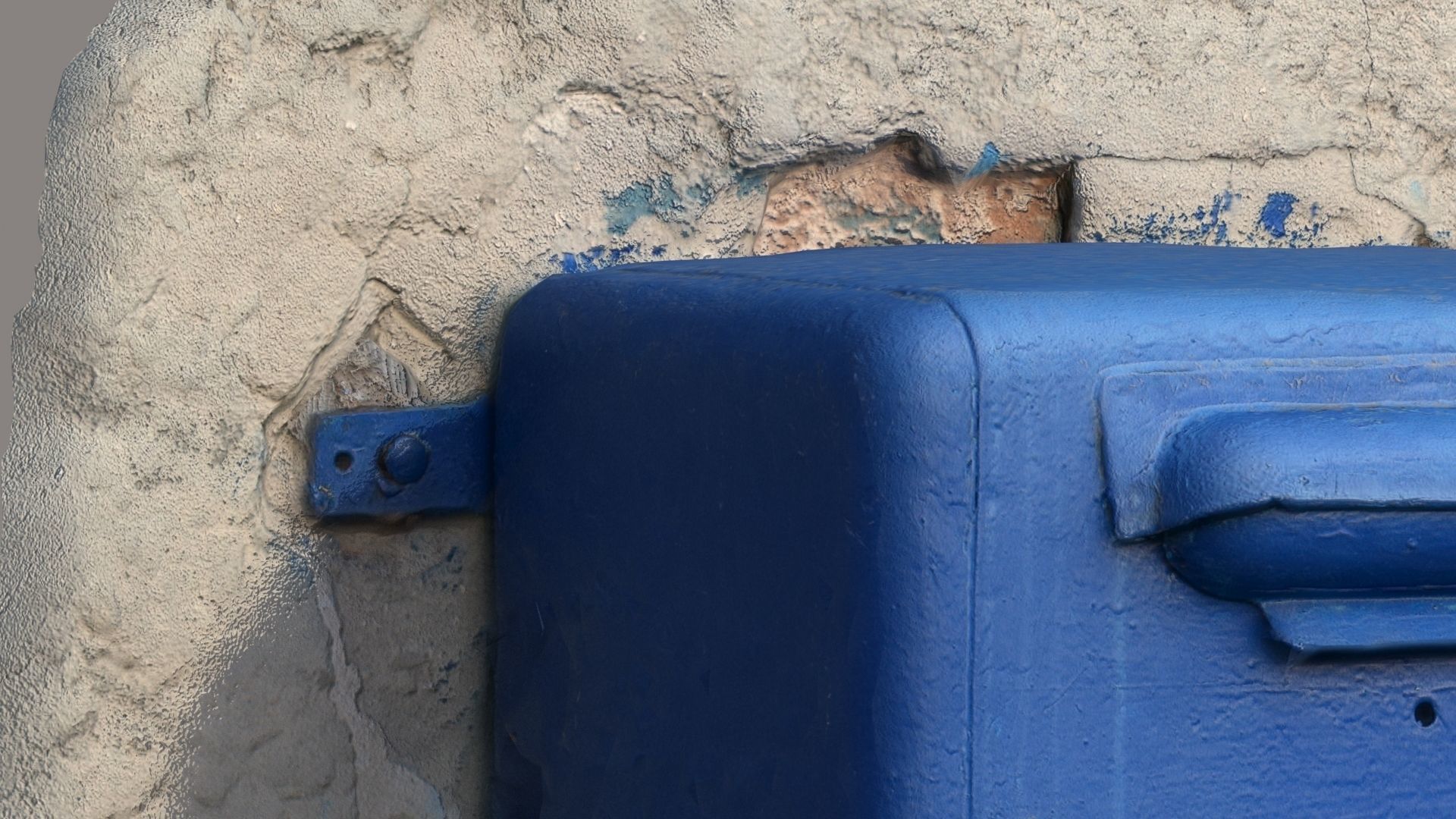 Mailbox Low-poly 3D model_1