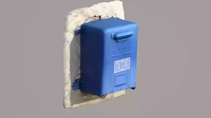 Mailbox Low-poly 3D model