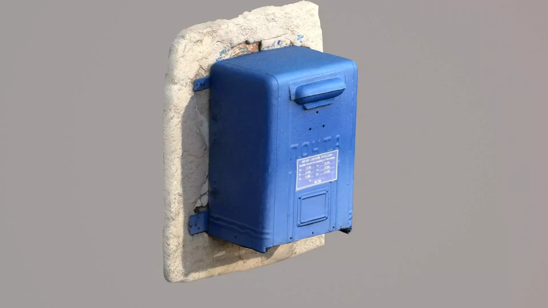 Mailbox Low-poly 3D model_0