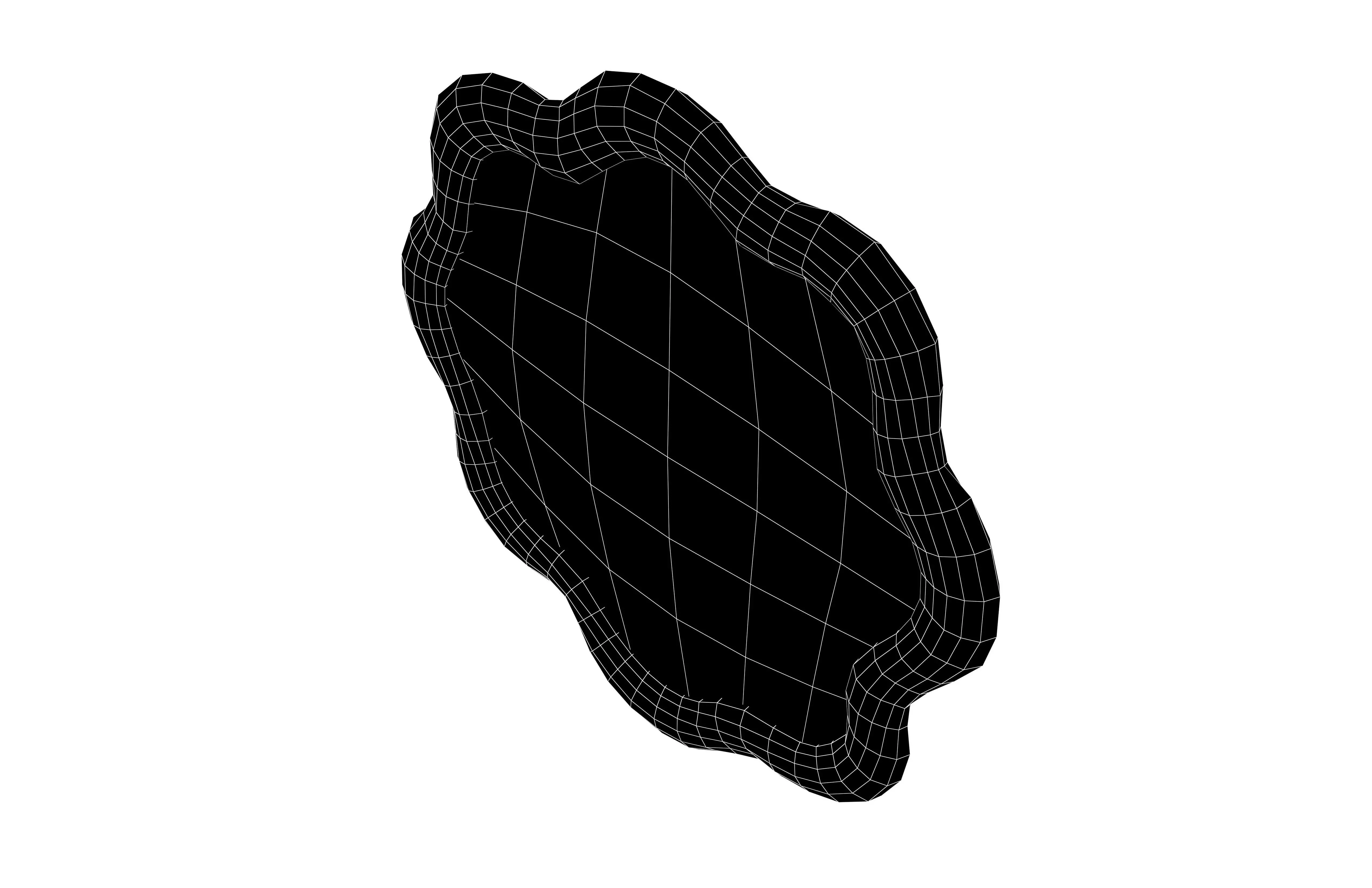 Wall Mirror v1 001 Low-poly 3D model_7