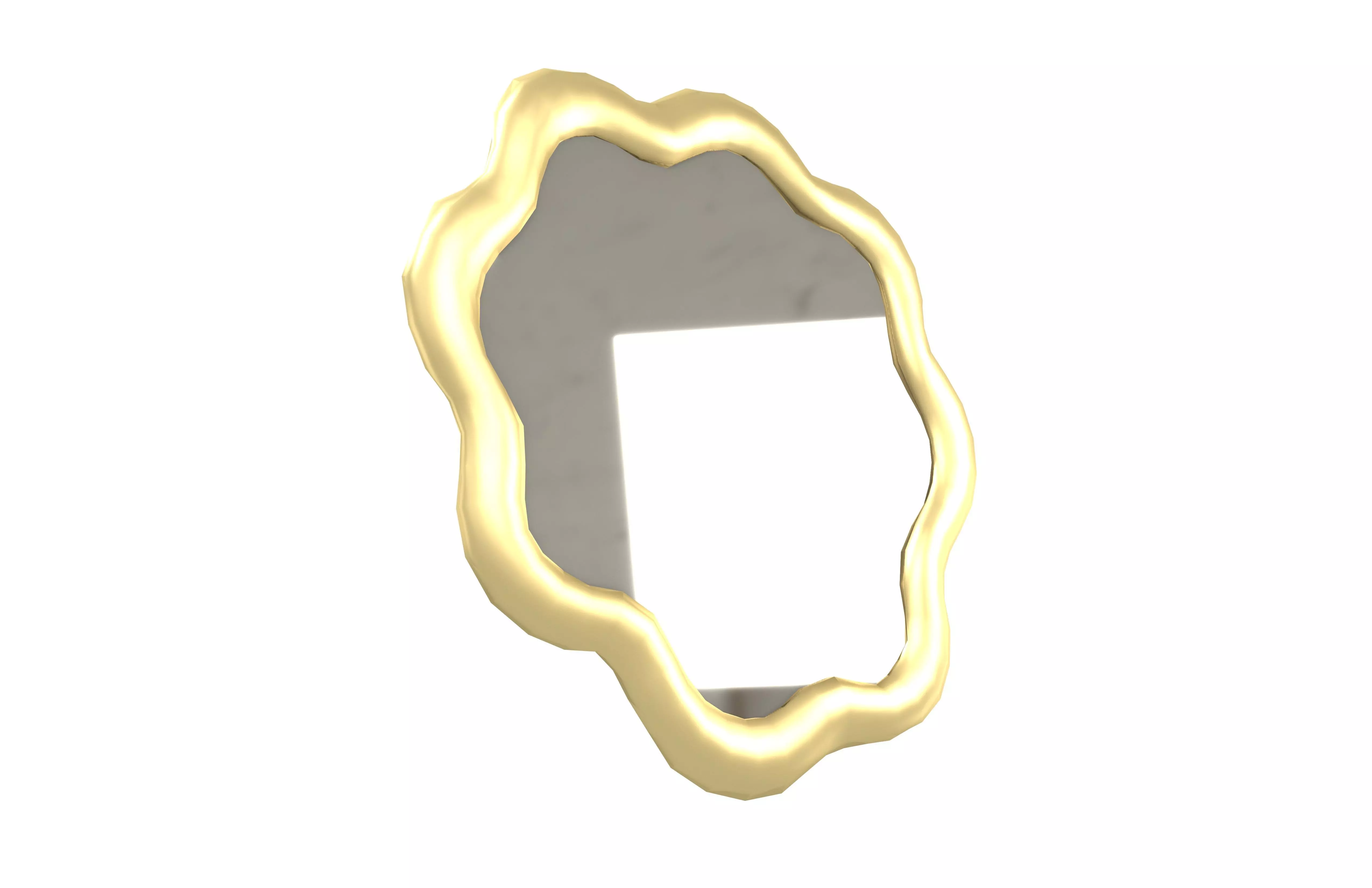 Wall Mirror v1 001 Low-poly 3D model_3