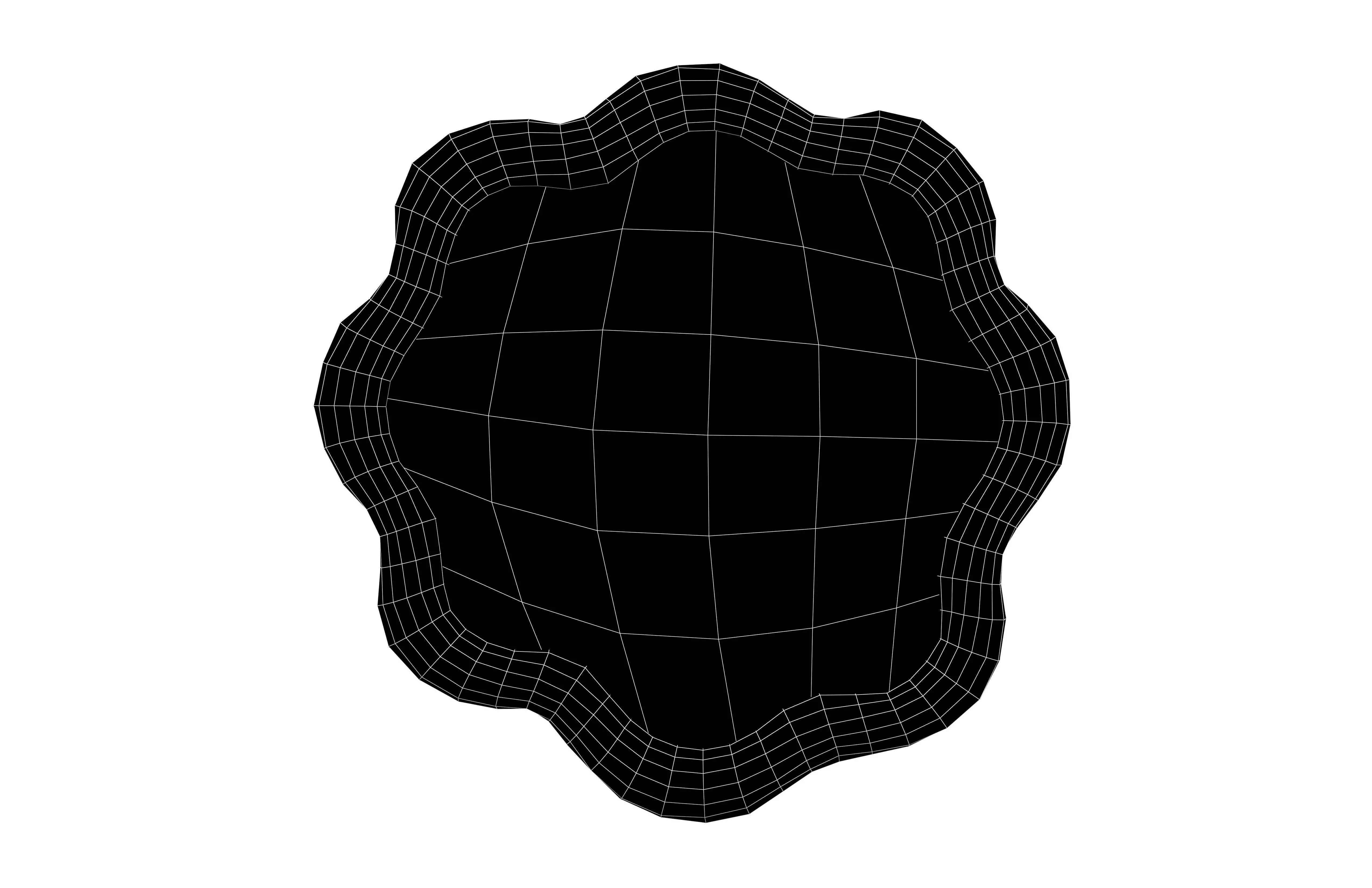 Wall Mirror v1 001 Low-poly 3D model_6