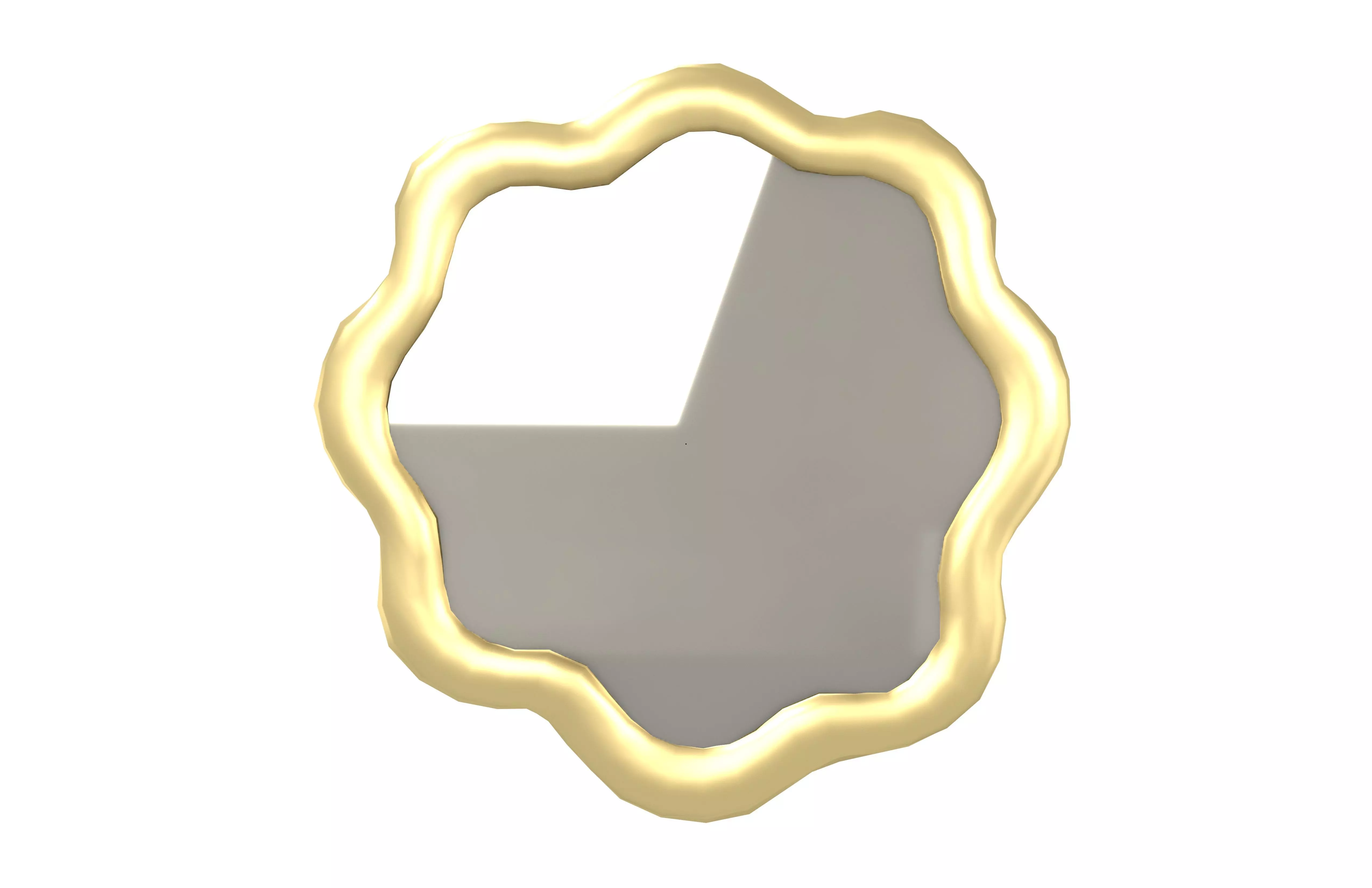 Wall Mirror v1 001 Low-poly 3D model_1