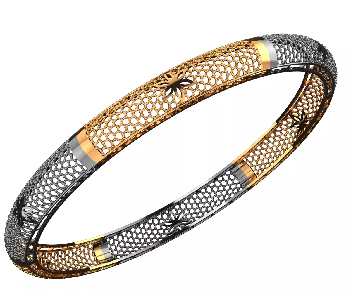 1214 Metallic Mirage Gold Bangle 60MM-8gm 3D print model