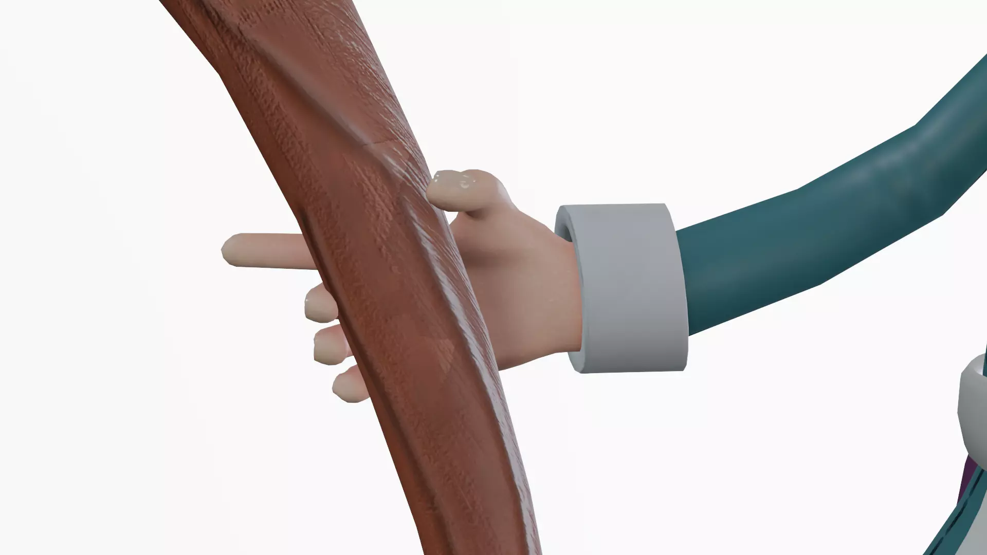 Stylized Witch Character - Low Poly Game Asset Low-poly 3D model_11