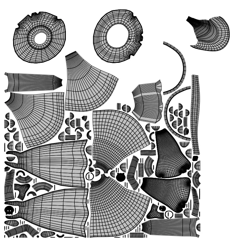 Stylized Witch Character - Low Poly Game Asset Low-poly 3D model_17