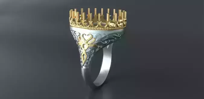 Royal Vintage Crown Ring 