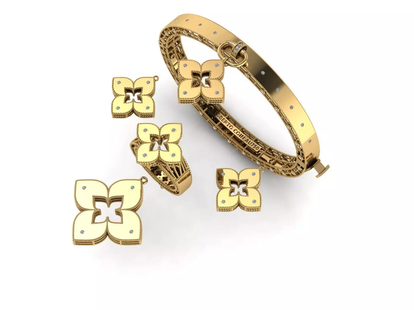 VENETIAN PRINCESS SET 3D print model_0