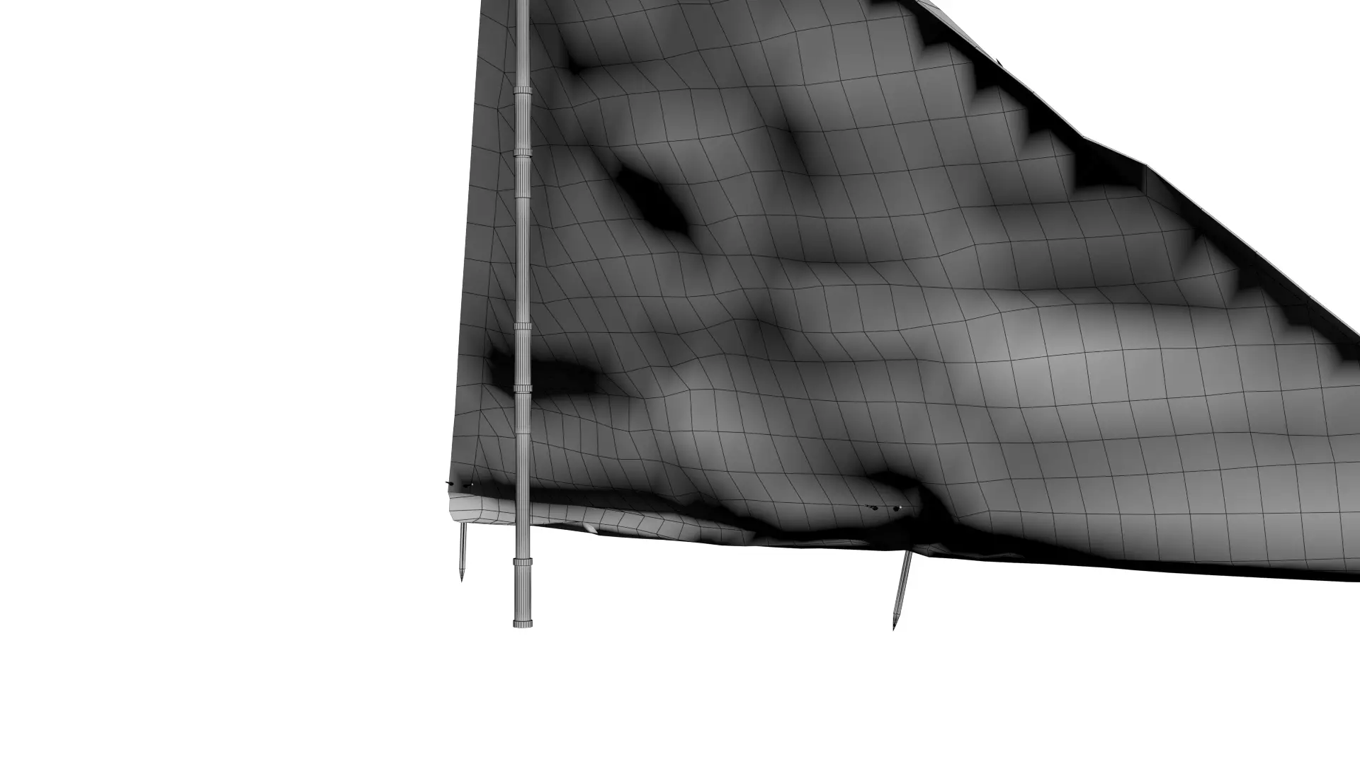 Wehrmacht tent - Einerzelt Low-poly 3D model_19