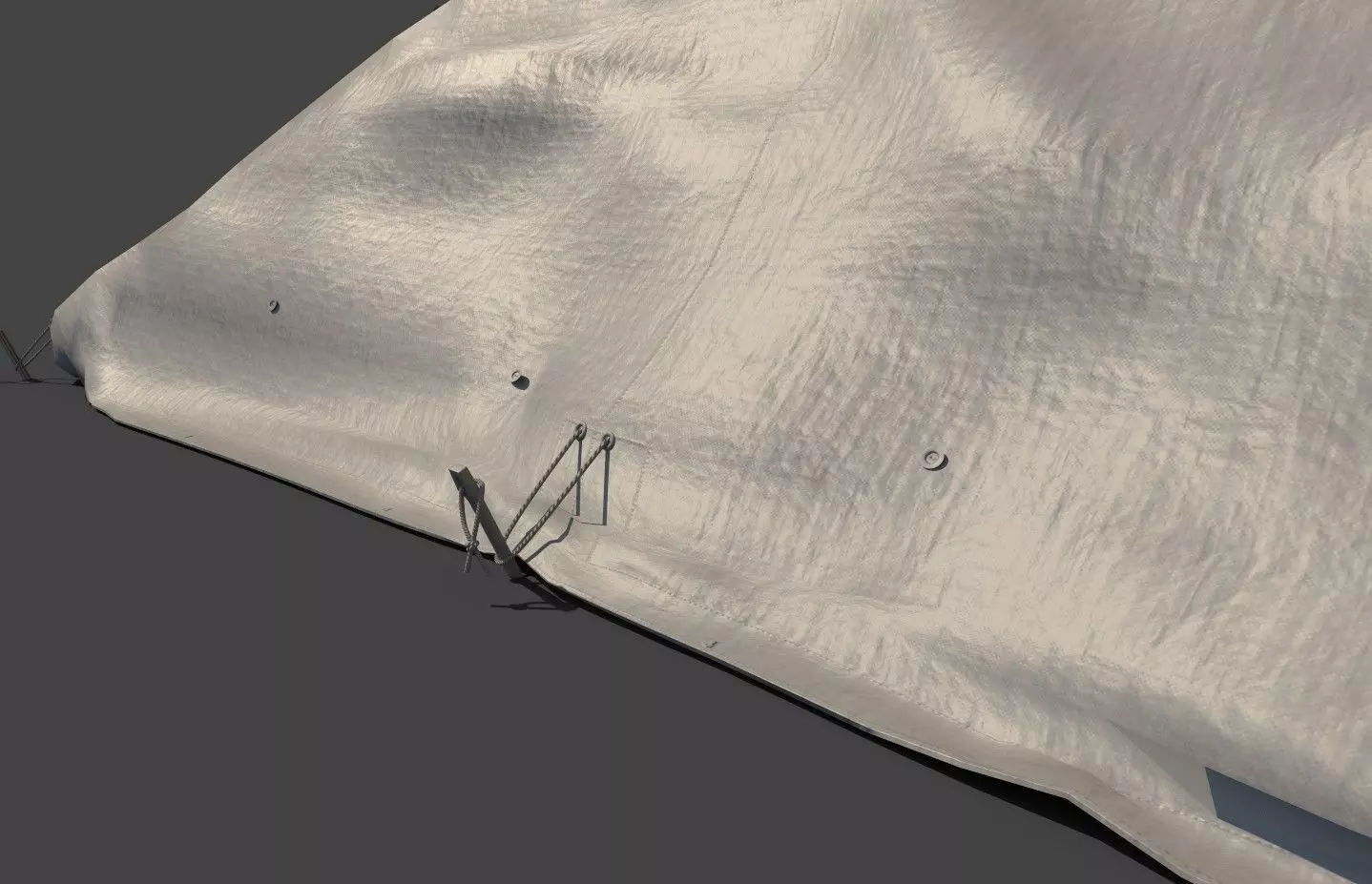 Wehrmacht tent - Einerzelt Low-poly 3D model_14