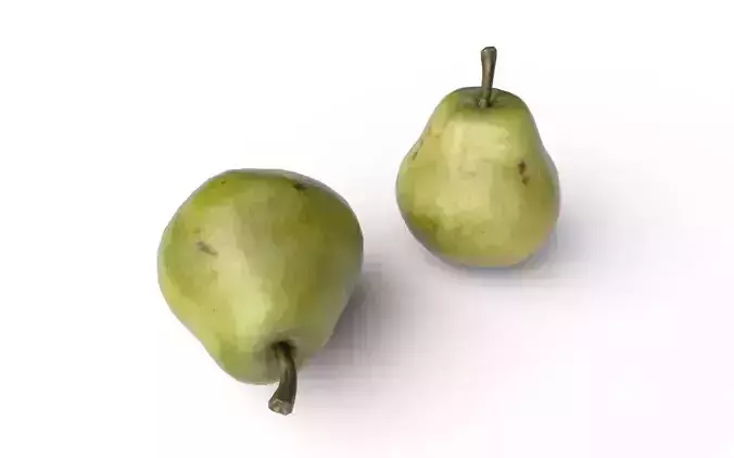 Pear M09 Low-poly 3D model 5