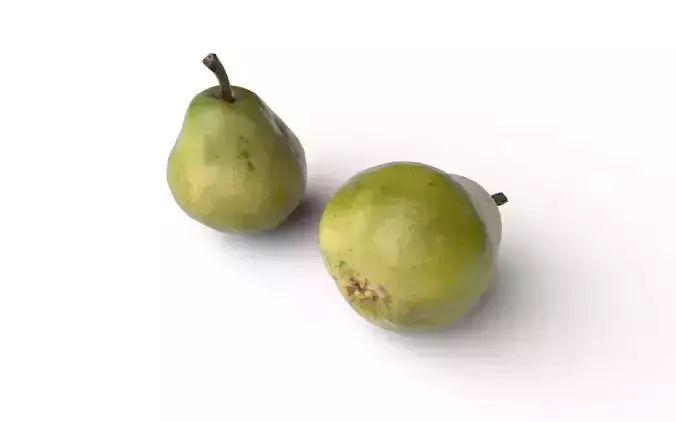 Pear M09 Low-poly 3D model 4