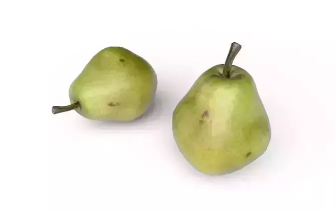 Pear M09 Low-poly 3D model 6