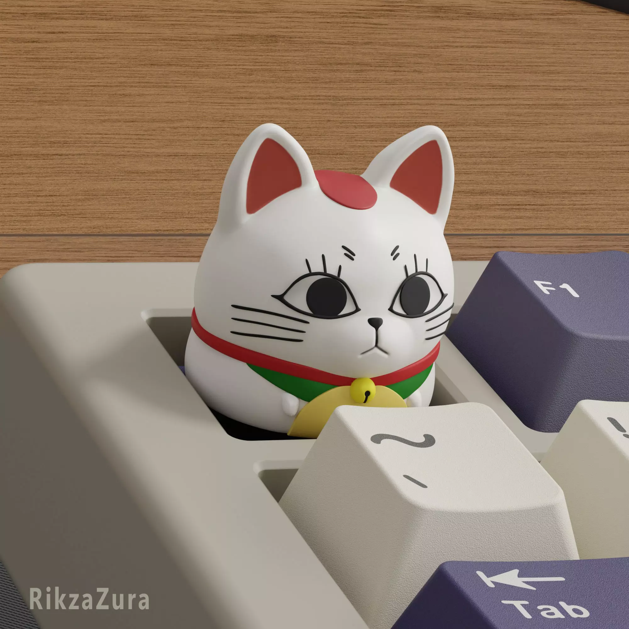 CUTE DANDADAN ANIME KEYCAPS - MECHANICAL KEYBOARD 3D print model_5