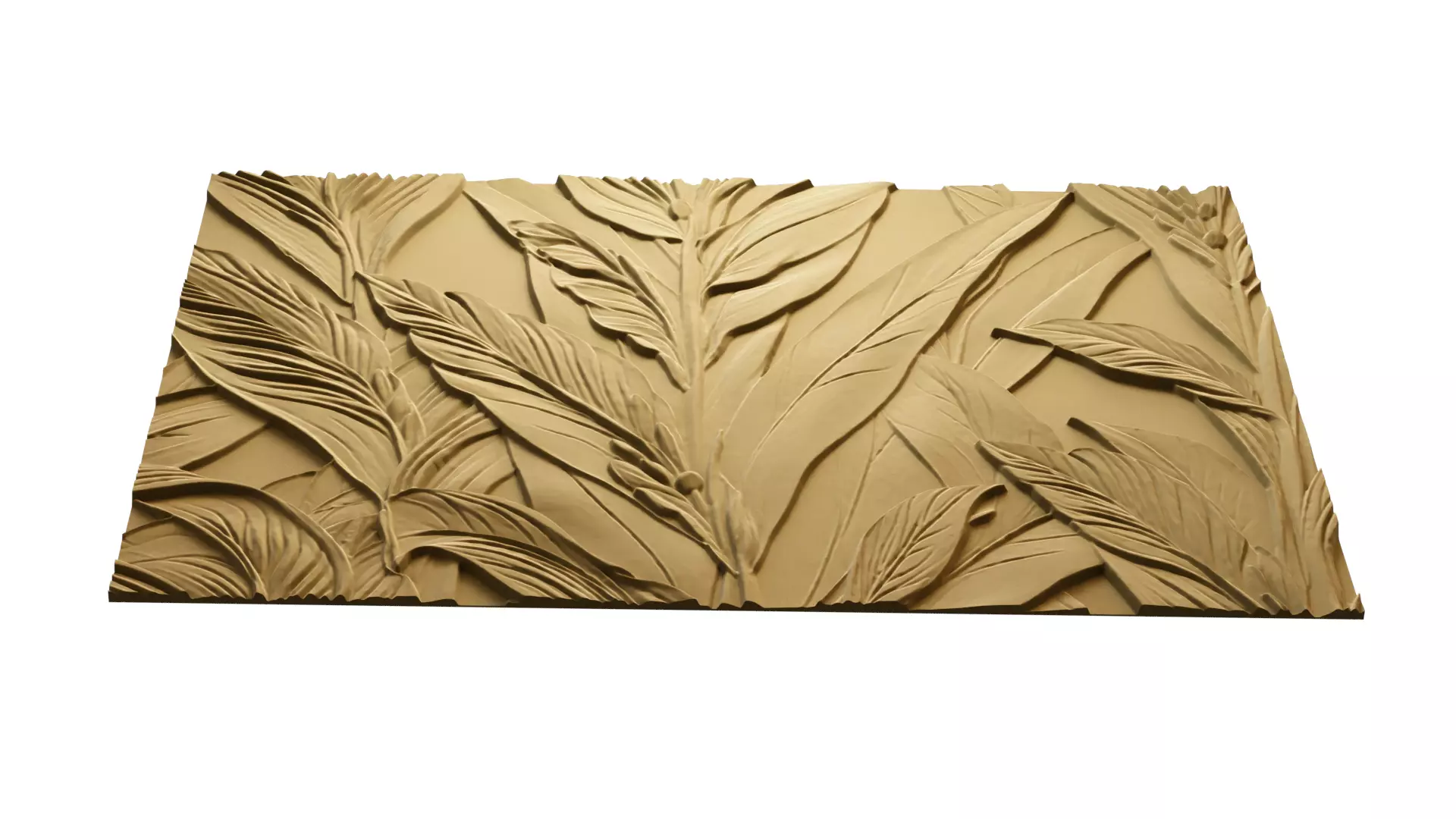 modern panel wall decor set relief stl mural CNC 253 3D model_2
