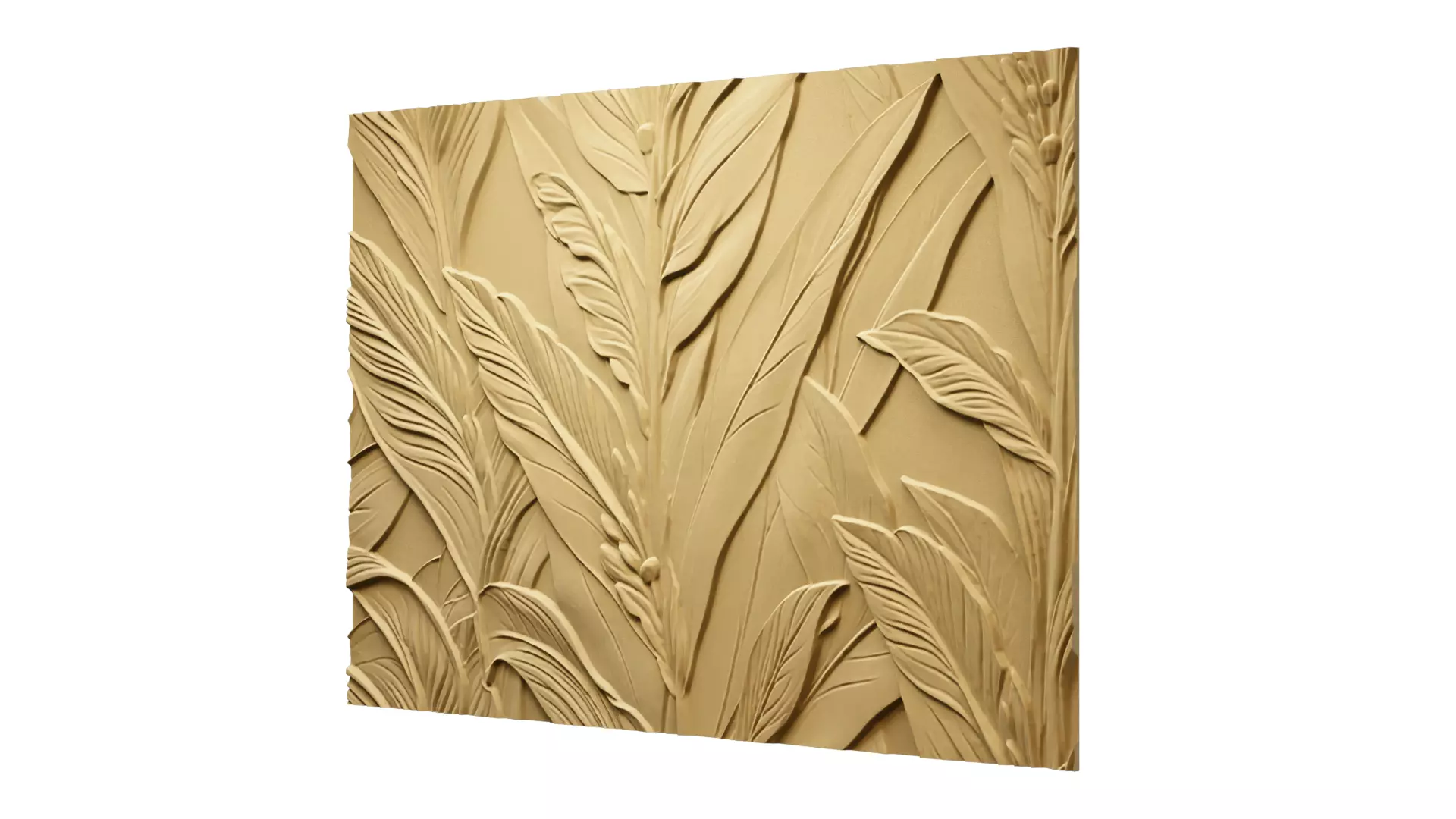 modern panel wall decor set relief stl mural CNC 253 3D model_7