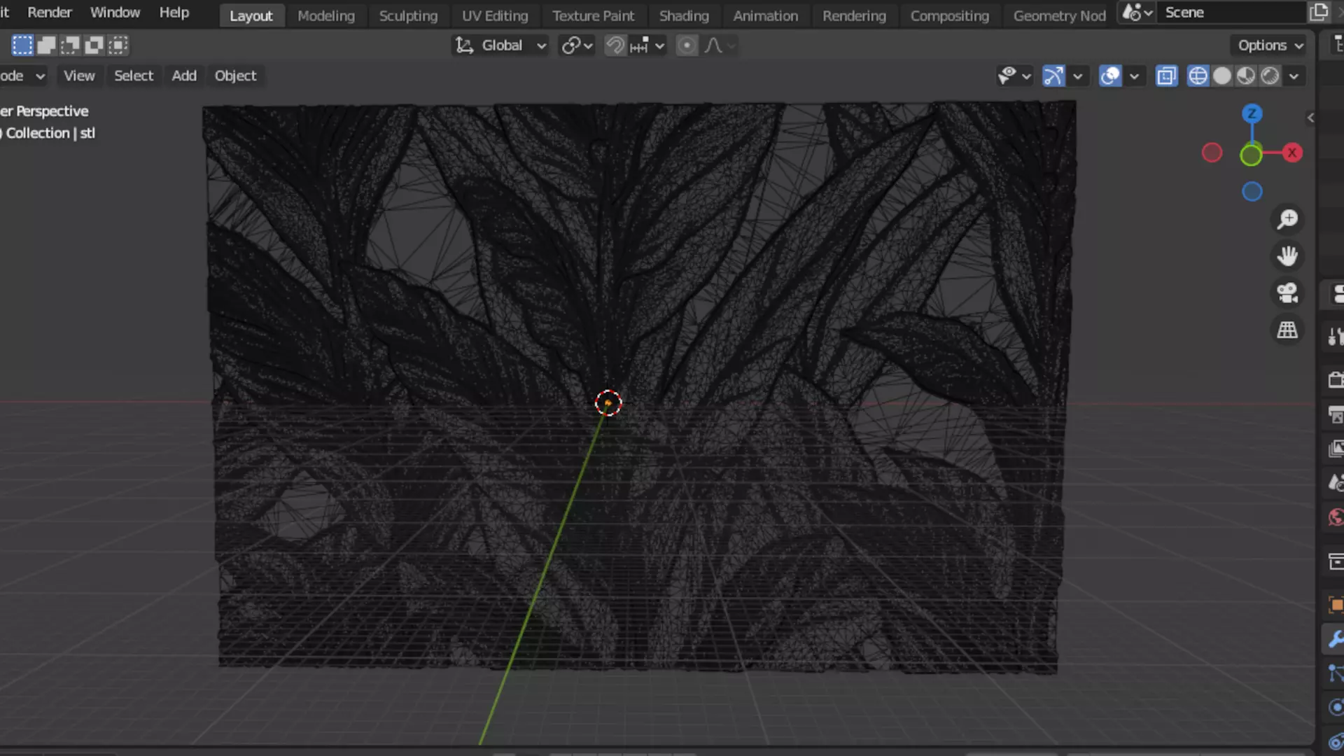 modern panel wall decor set relief stl mural CNC 253 3D model_8