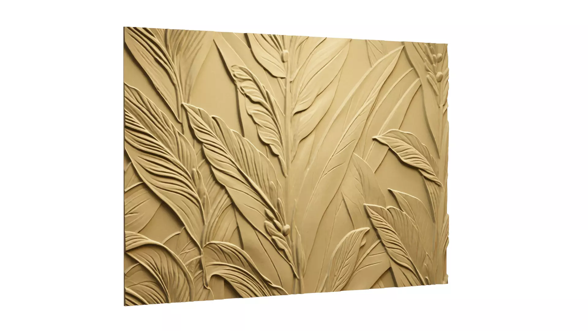modern panel wall decor set relief stl mural CNC 253 3D model_5