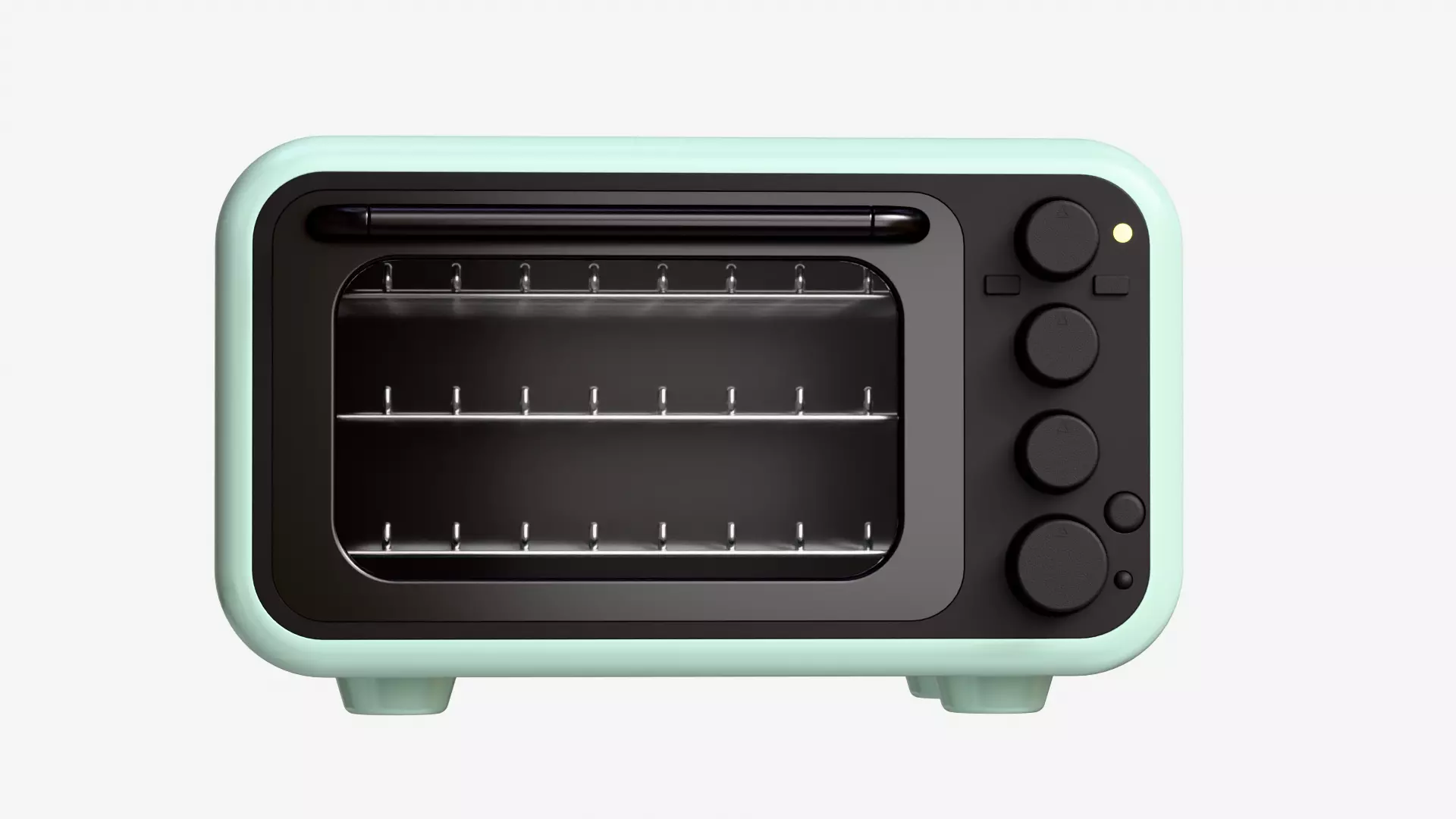 Modern Microwave Oven 3D model_9