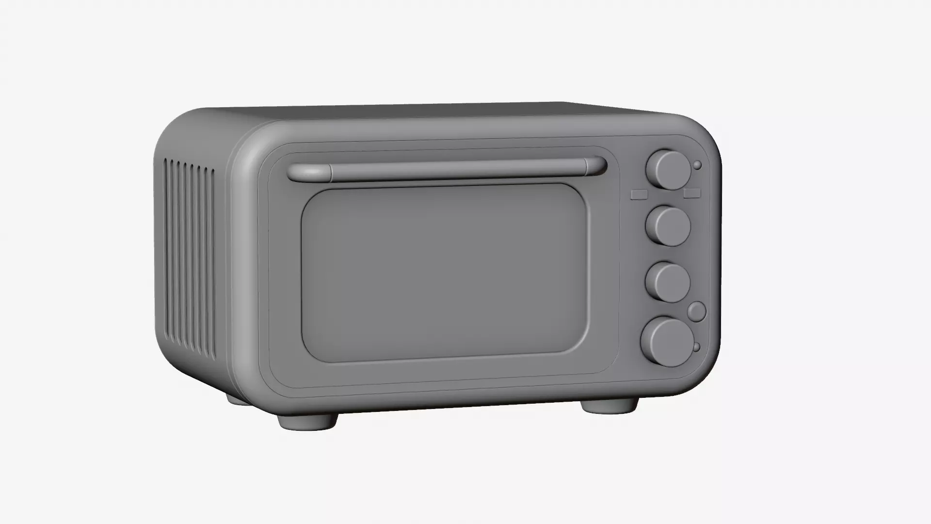 Modern Microwave Oven 3D model_23