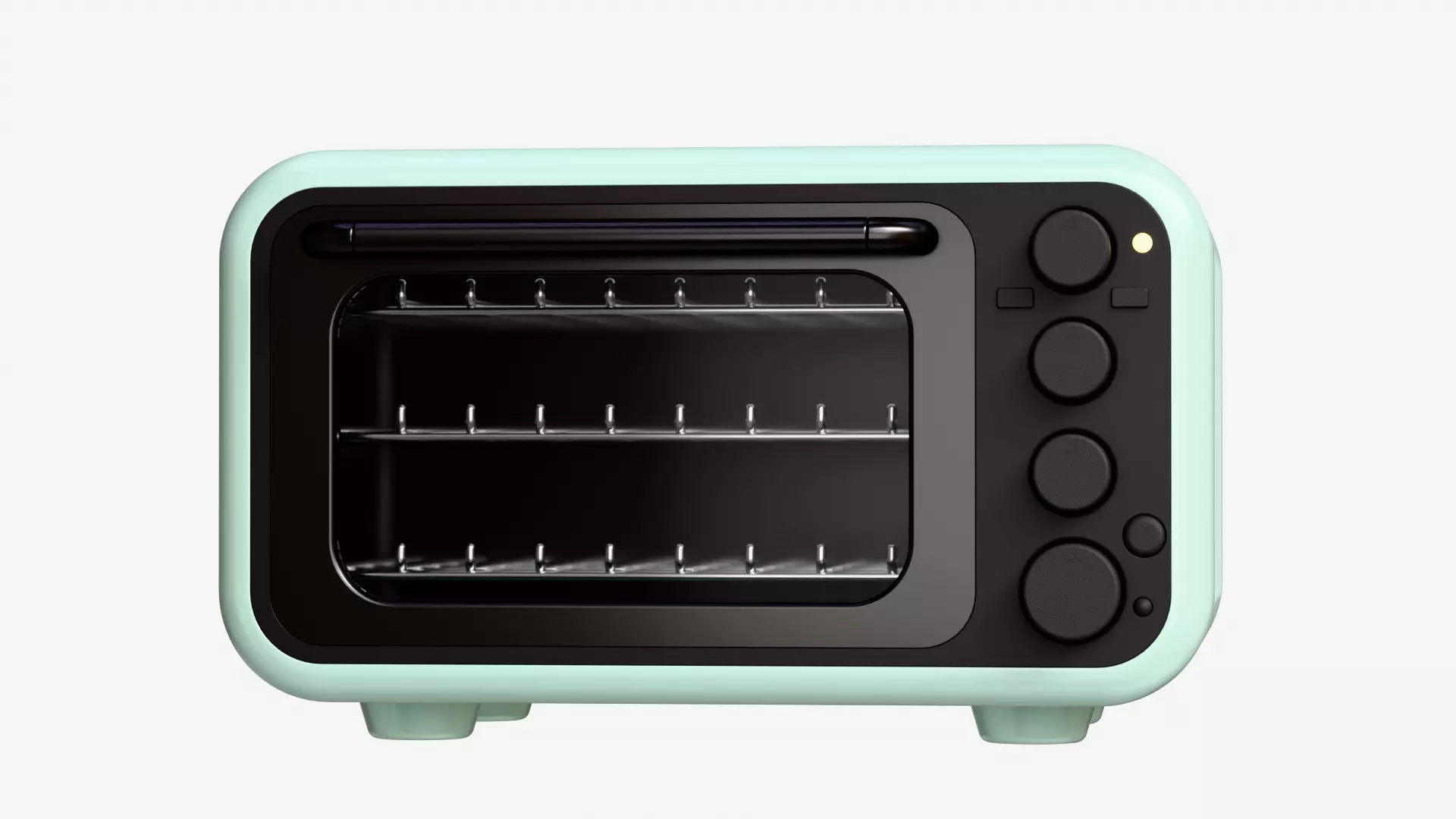 Modern Microwave Oven 3D model_6