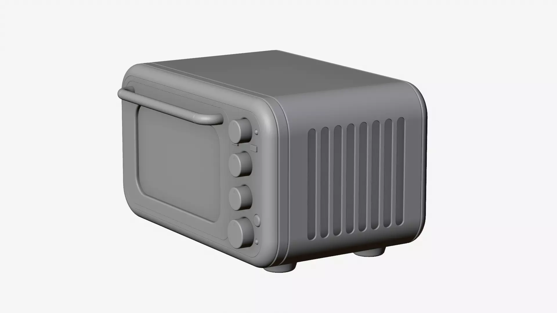 Modern Microwave Oven 3D model_29