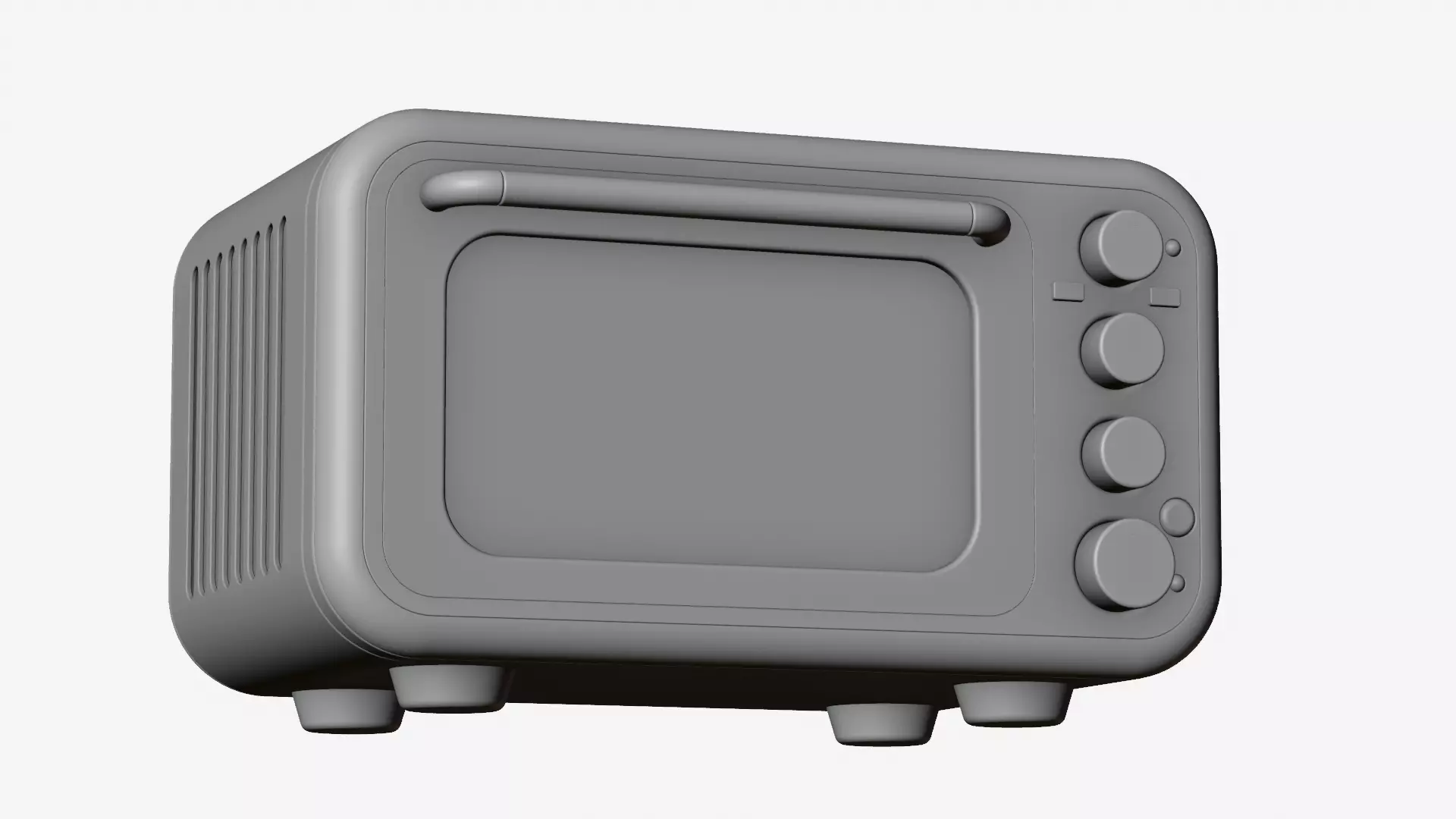 Modern Microwave Oven 3D model_30