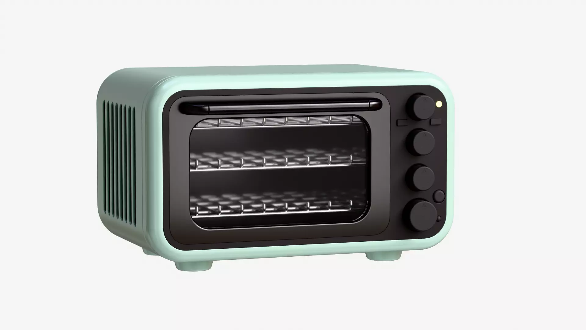 Modern Microwave Oven 3D model_10