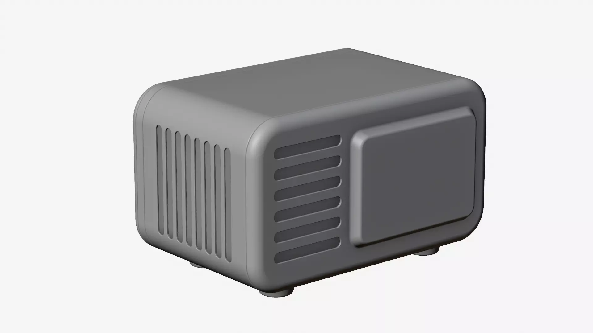 Modern Microwave Oven 3D model_28