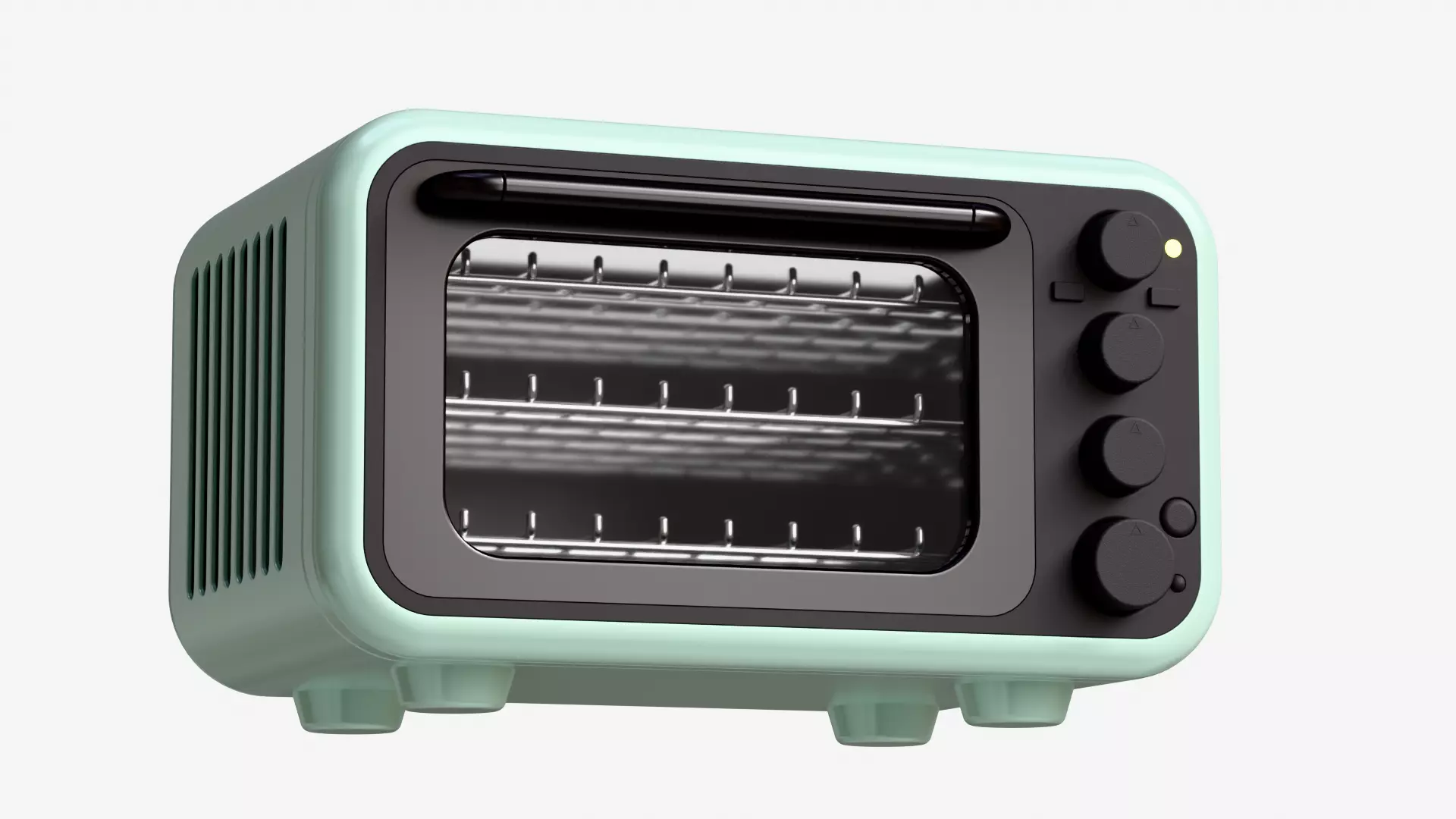 Modern Microwave Oven 3D model_1