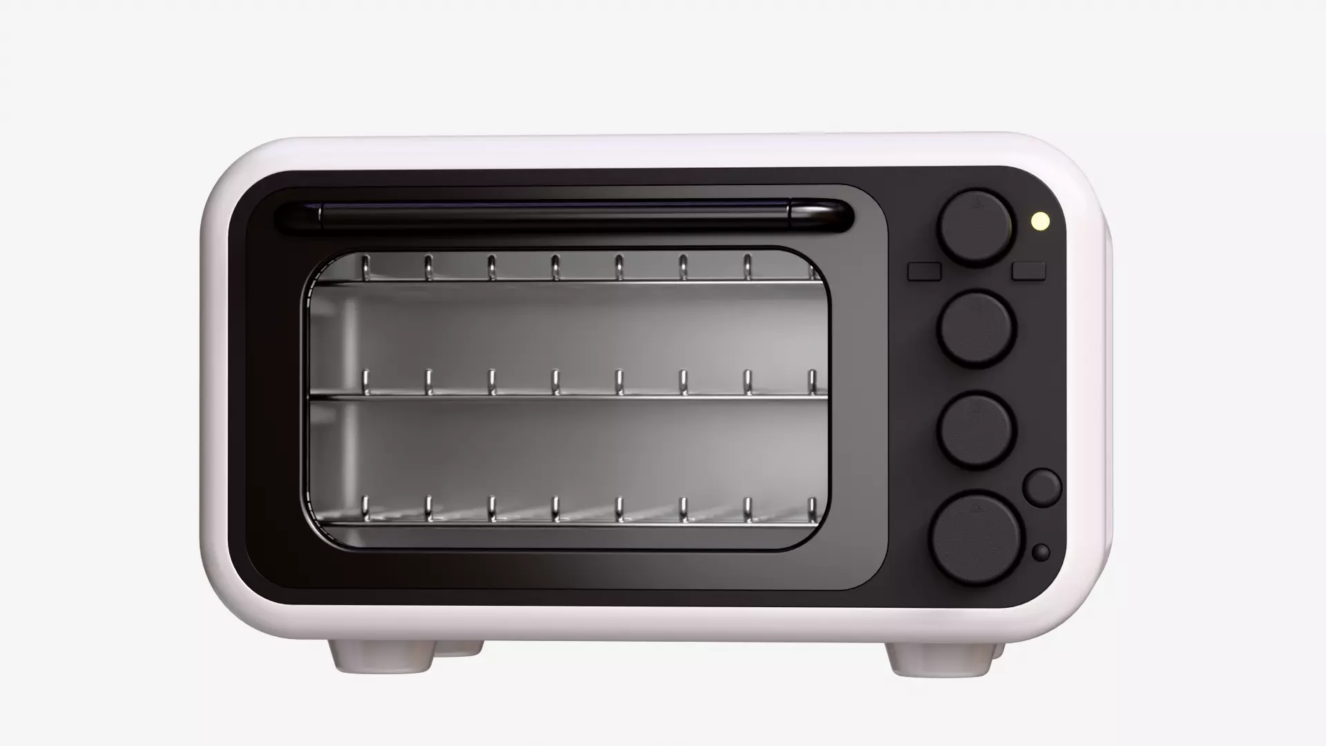 Modern Microwave Oven 3D model_16