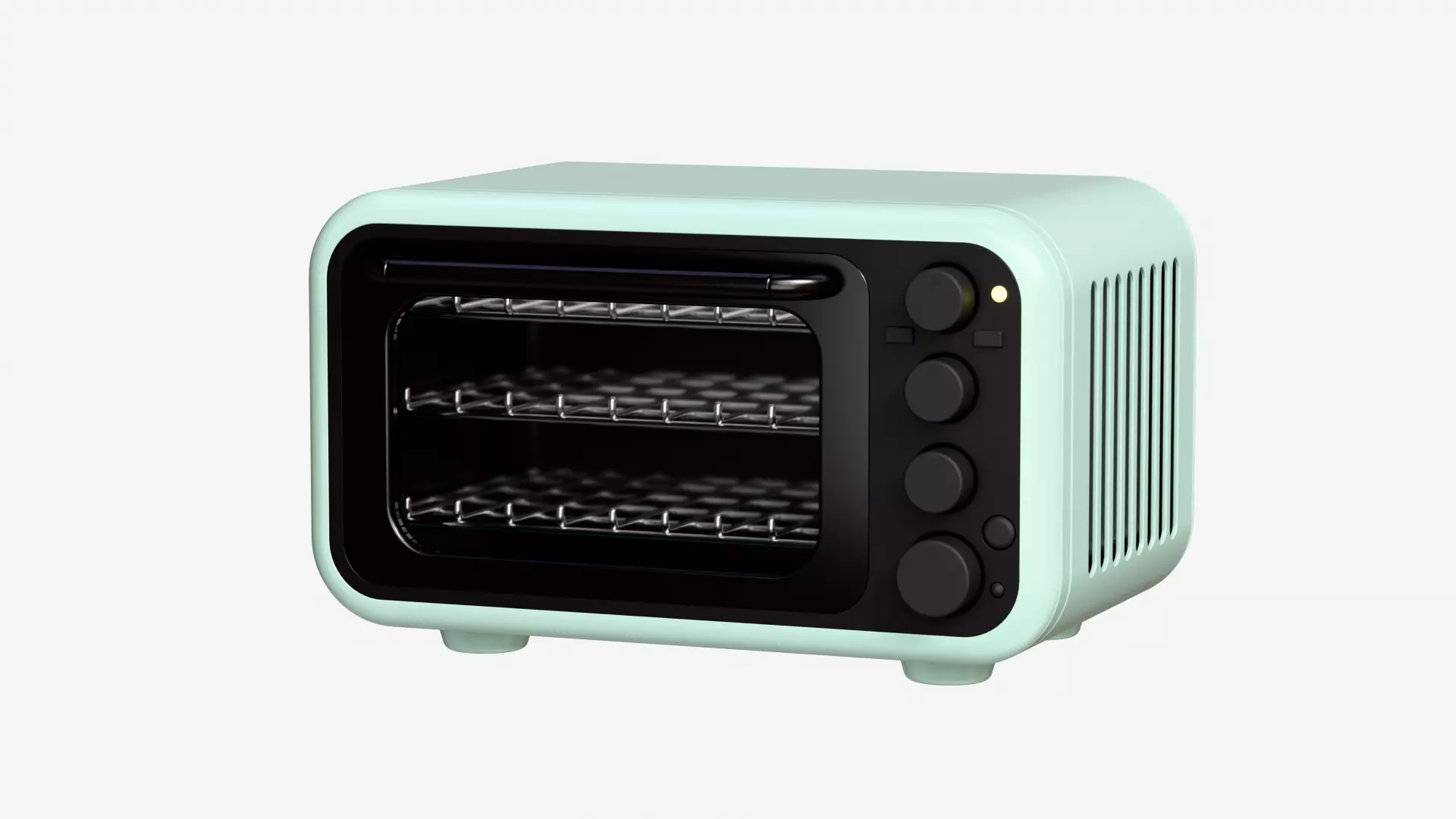 Modern Microwave Oven 3D model_2