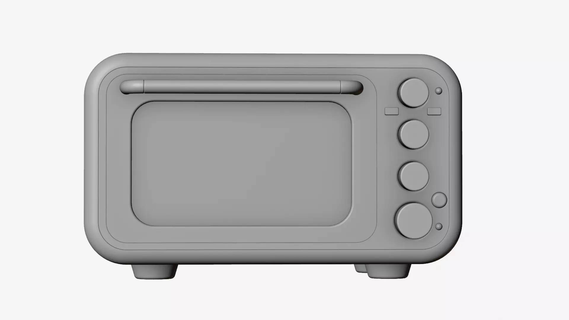 Modern Microwave Oven 3D model_22