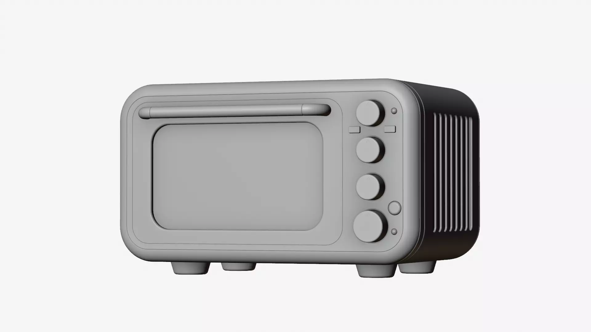 Modern Microwave Oven 3D model_25