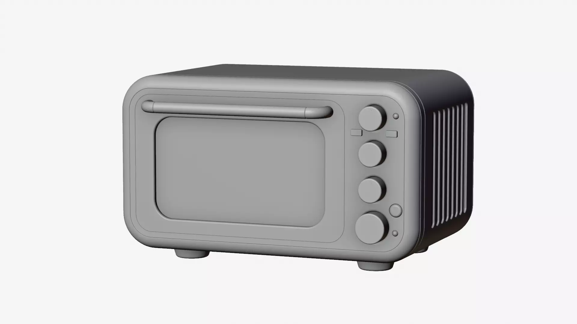 Modern Microwave Oven 3D model_21